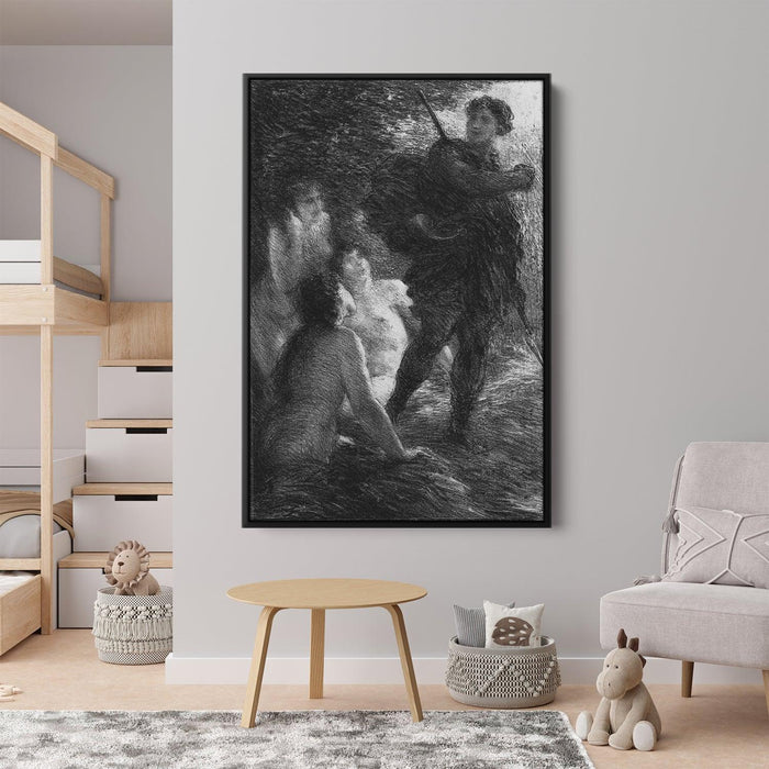 Siegfried and the Rhine Daughters by Henri Fantin-Latour - Canvas Artwork