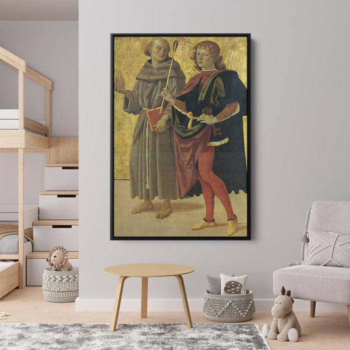 St. Anthony of Padua and St. Sebastian by Pietro Perugino - Canvas Artwork