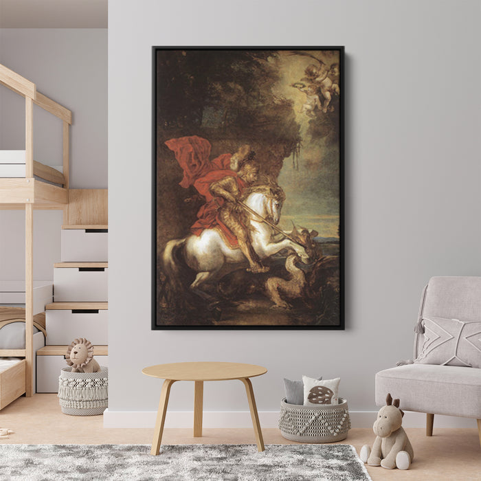 St George and the Dragon by Anthony van Dyck - Canvas Artwork