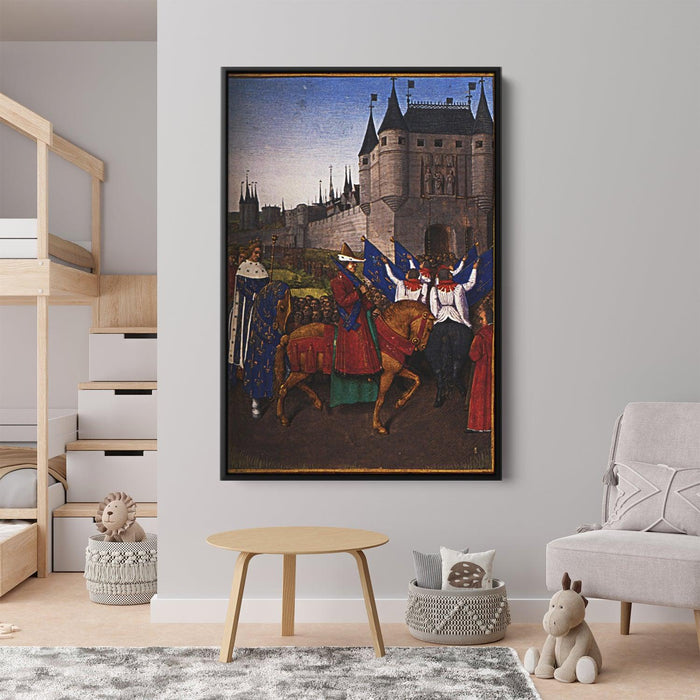 The Arrival of Charles V (1337-80) in Paris, 28th May 1364 by Jean Fouquet - Canvas Artwork