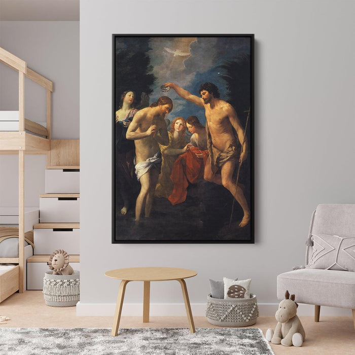 The Baptism of Christ by Guido Reni - Canvas Artwork