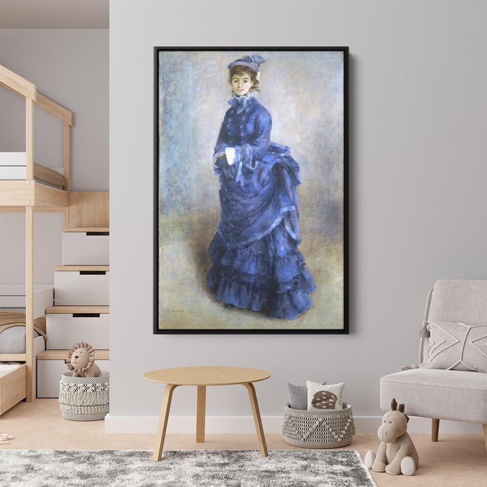 renoir lady in blue dress Woman in a Blue Dress".(1899) by Pierre-Auguste Renoir.French impressionist Private Collection #renoir #impressionism