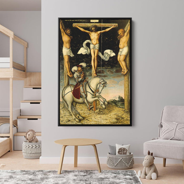 The Crucifixion with the Converted Centurion by Lucas Cranach the Elder - Canvas Artwork