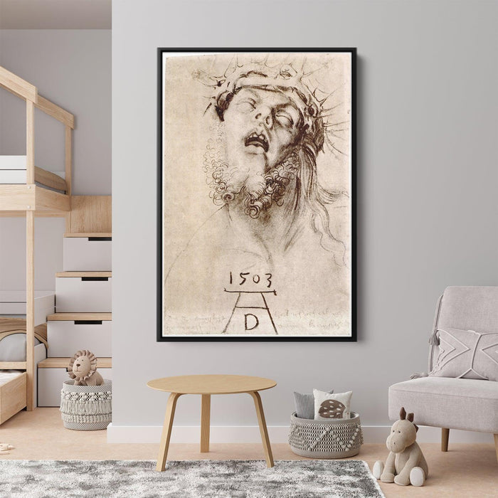 The dead Christ with the crown of thorns by Albrecht Durer - Canvas Artwork