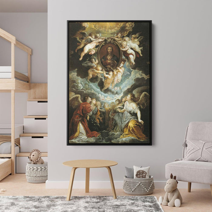 The Madonna della Vallicella Adored by Seraphim and Cherubim by Peter Paul Rubens - Canvas Artwork