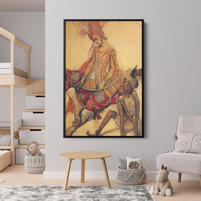 The sleeping beauty eastern prince and his page by Leon Bakst - Canvas Artwork
