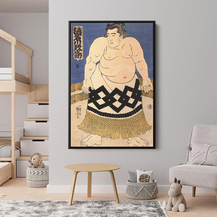 The sumo wrestler by Utagawa Kuniyoshi - Canvas Artwork