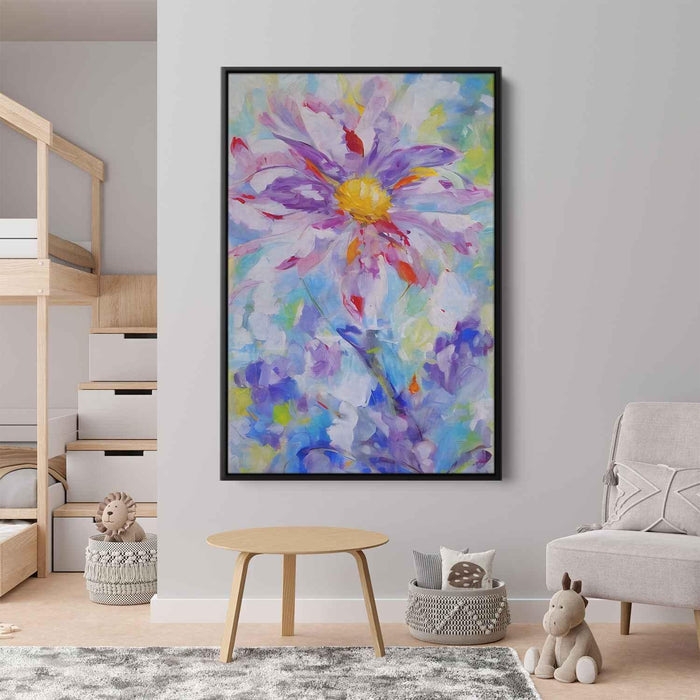 White Abstract Flower #205 - Kanvah