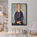 Woman with a Red Necklace by Amedeo Modigliani - Canvas Artwork