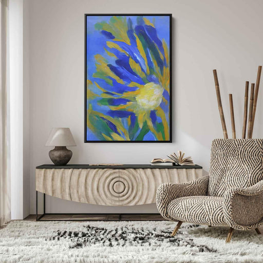 Blue Abstract Flower #216 - Kanvah