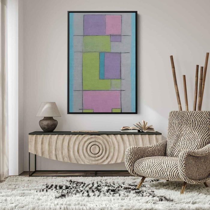 Pastel Bauhaus Squares #228 - Kanvah