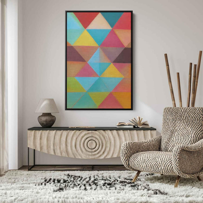 Pastel Bauhaus Triangles #232 - Kanvah