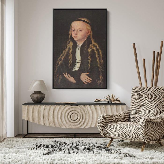 Portrait of a Young Girl (Magdalena Luther) by Lucas Cranach the Elder - Canvas Artwork