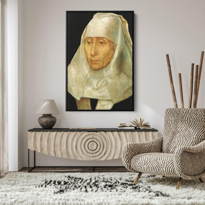 Portrait of an Old Woman by Hans Memling - Canvas Artwork