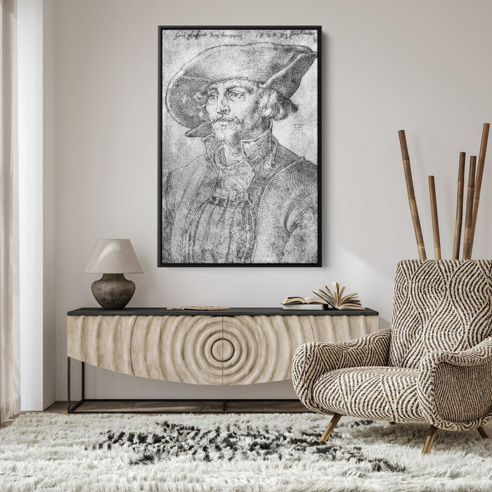 Portrait of Hans Pfaffrot of Gdansk by Albrecht Durer - Canvas Artwork