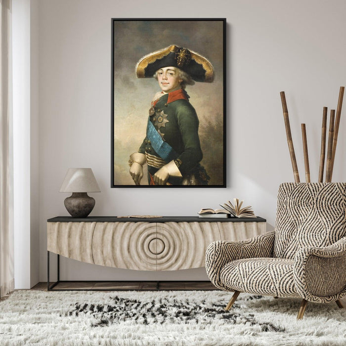 Portrait of Paul I by Vladimir Borovikovsky - Canvas Artwork