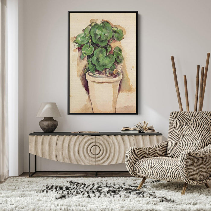 Pot of Geraniums by Paul Cezanne - Canvas Artwork