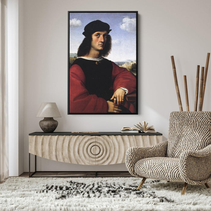 Portrait of Agnolo Doni by Raphael - Canvas Artwork