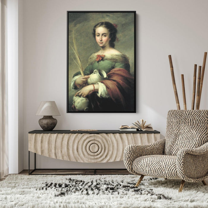 Santa Rufina by Bartolome Esteban Murillo - Canvas Artwork