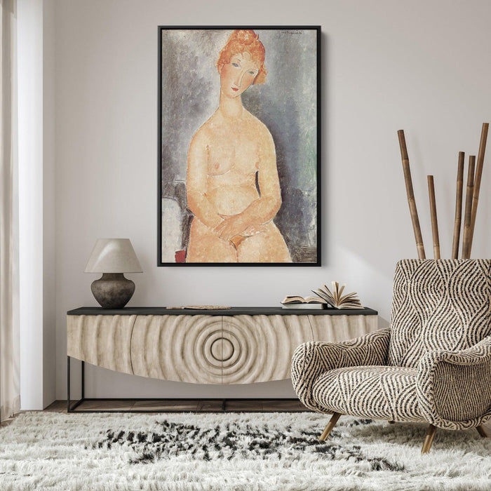 Seated nude by Amedeo Modigliani - Canvas Artwork