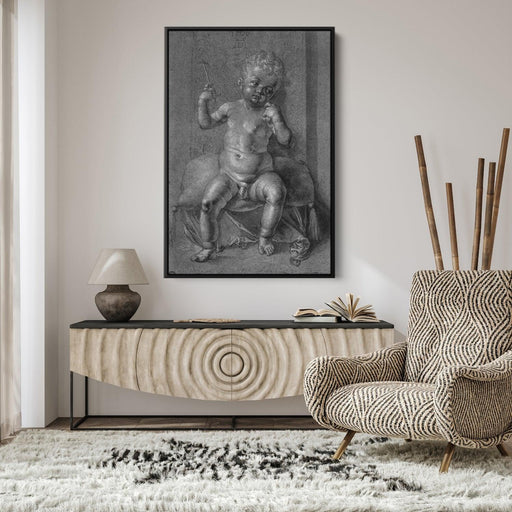 Seated Nude Child by Albrecht Durer - Canvas Artwork