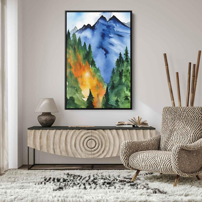 Watercolor Mountain #224 - Kanvah