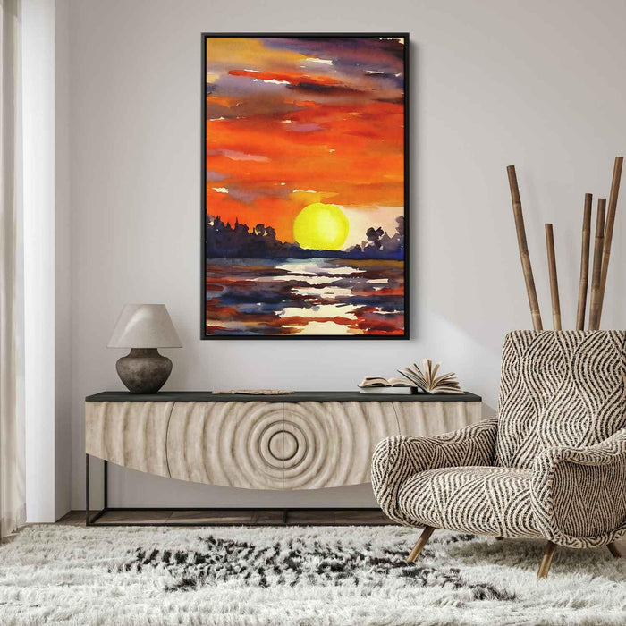 Watercolor Sunset #206 - Kanvah