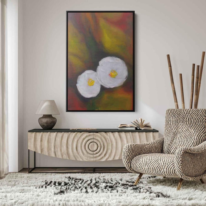 White Abstract Flower #204 - Kanvah