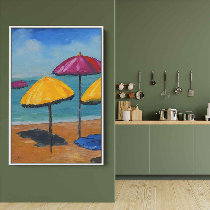 Abstract Beach Umbrellas #208 - Kanvah