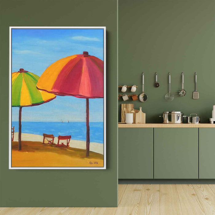 Abstract Beach Umbrellas #225 - Kanvah