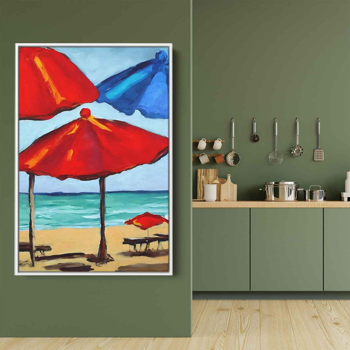 Abstract Beach Umbrellas #237 - Kanvah