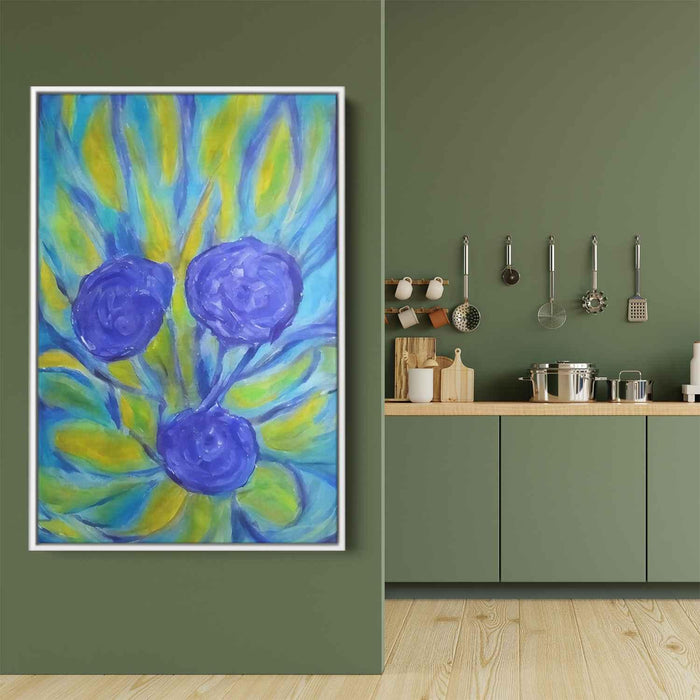 Blue Abstract Flower #206 - Kanvah