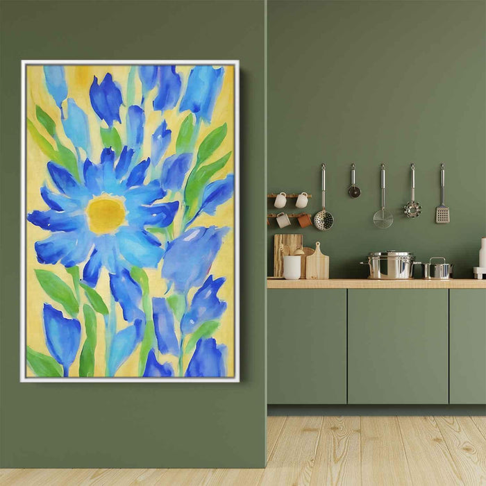 Blue Abstract Flower #237 - Kanvah