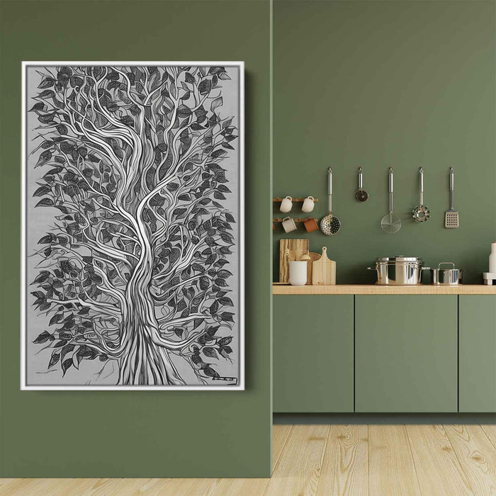 Line Art Tree #208 - Kanvah
