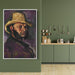 Man in a Straw Hat by Paul Cezanne - Canvas Artwork