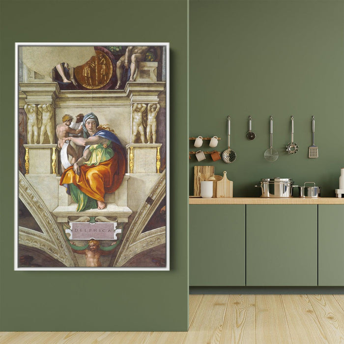 Sistine Chapel Ceiling: The Delphic Sibyl by Michelangelo - Canvas Artwork