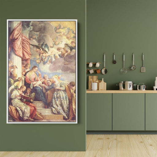 Mystic Marriage of St Catherine by Paolo Veronese - Canvas Artwork