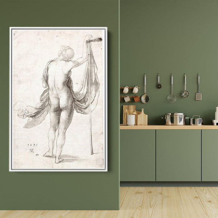 Nude Study (Nude Female from the Back) by Albrecht Durer - Canvas Artwork