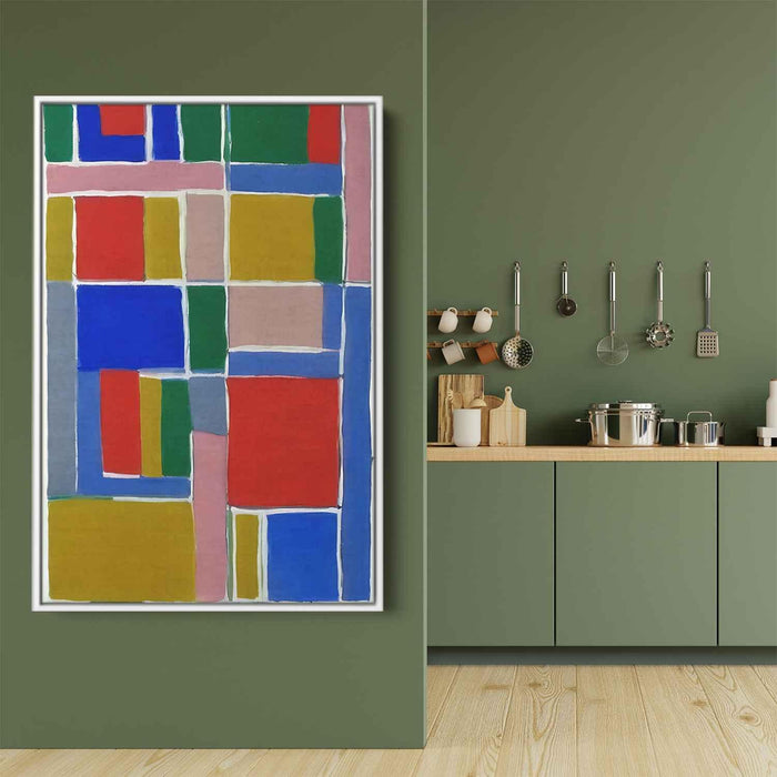 Pastel Bauhaus Squares #211 - Kanvah