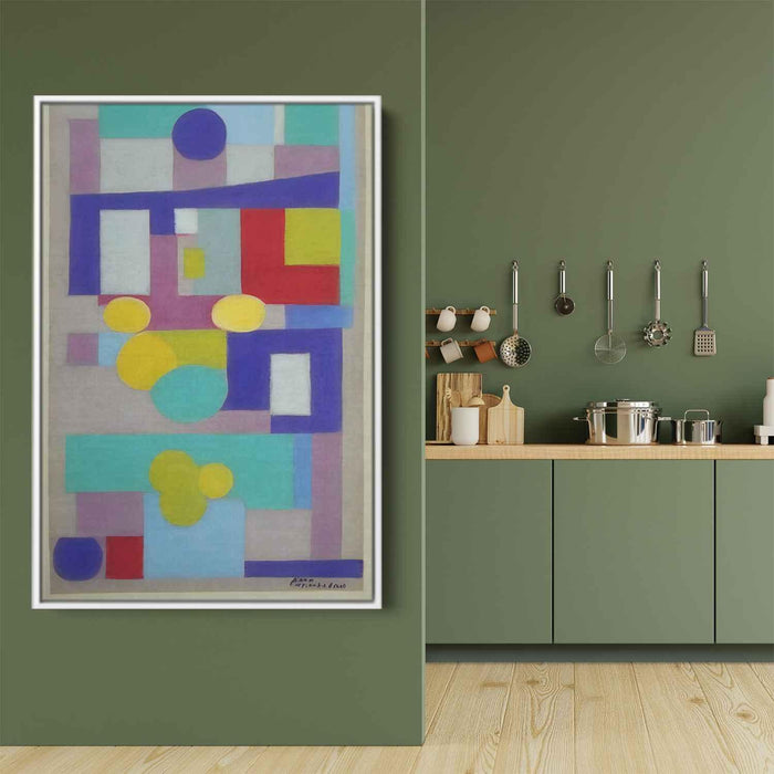 Pastel Bauhaus Squares #212 - Kanvah