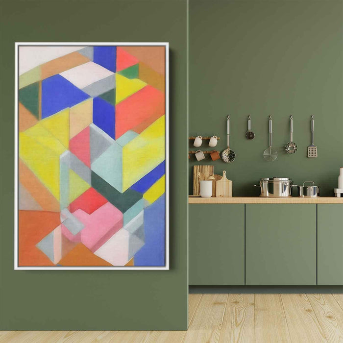 Pastel Bauhaus Squares #230 - Kanvah