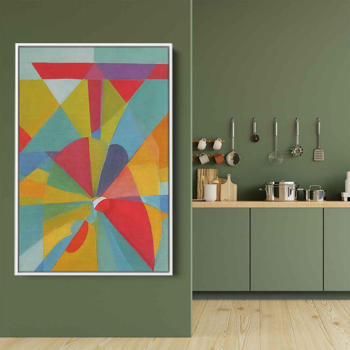 Pastel Bauhaus Triangles #206 - Kanvah