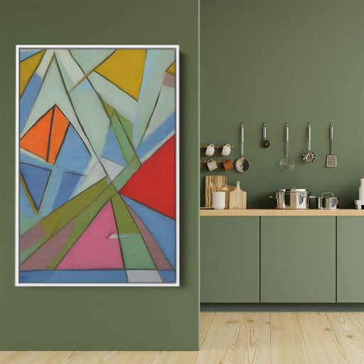 Pastel Bauhaus Triangles #208 - Kanvah