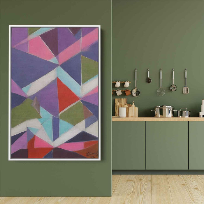 Pastel Bauhaus Triangles #212 - Kanvah