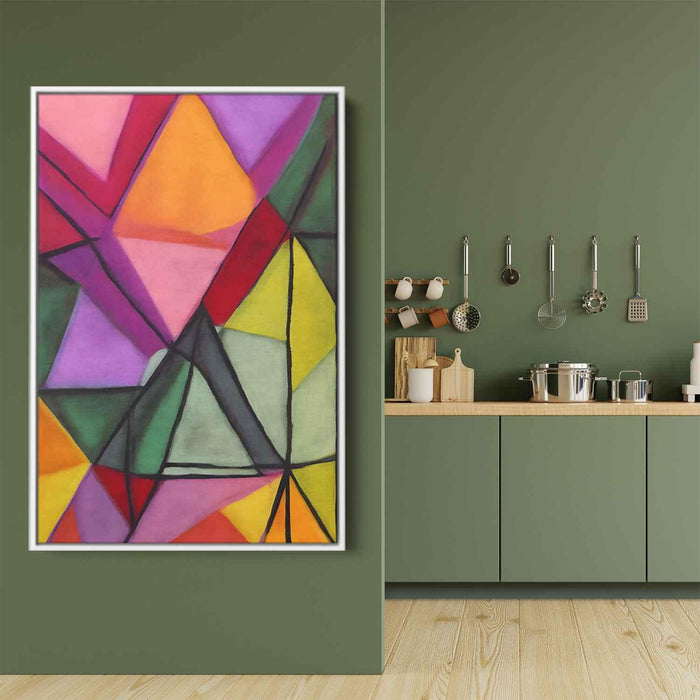 Pastel Bauhaus Triangles #215 - Kanvah