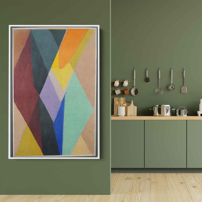 Pastel Bauhaus Triangles #230 - Kanvah