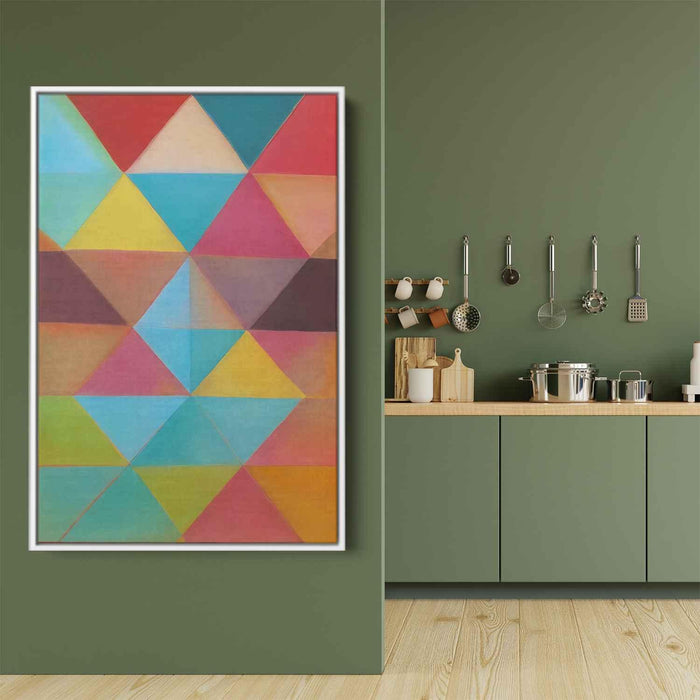 Pastel Bauhaus Triangles #232 - Kanvah