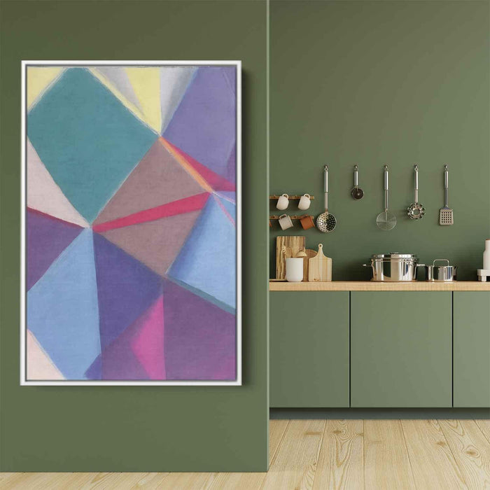 Pastel Bauhaus Triangles #235 - Kanvah