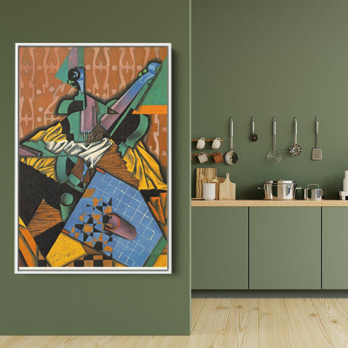 Photograph of Violin and Checkerboard by Juan Gris - Canvas Artwork