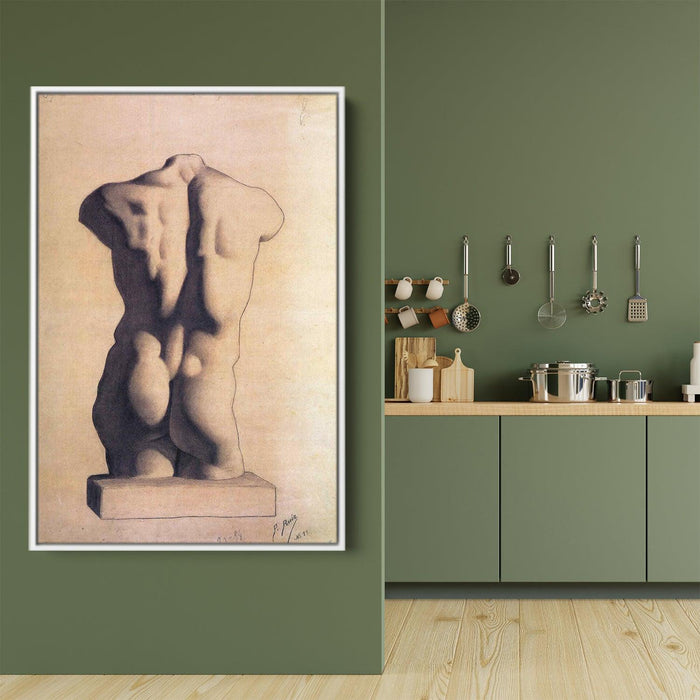 Plaster male torso by Pablo Picasso - Canvas Artwork